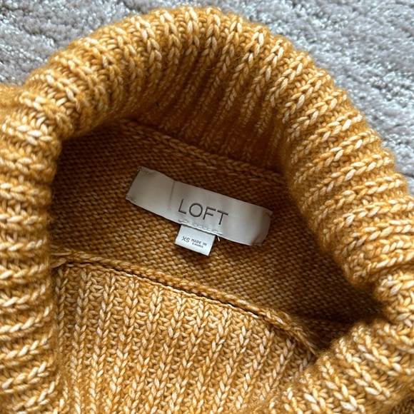 LOFT mustard yellow sweater - Picture 2 of 5